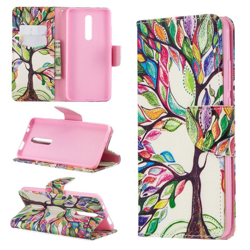 Cover Folio-hoesje Xiaomi Mi 9T / Mi 9T Pro Telefoonhoesje Gekleurde Boom