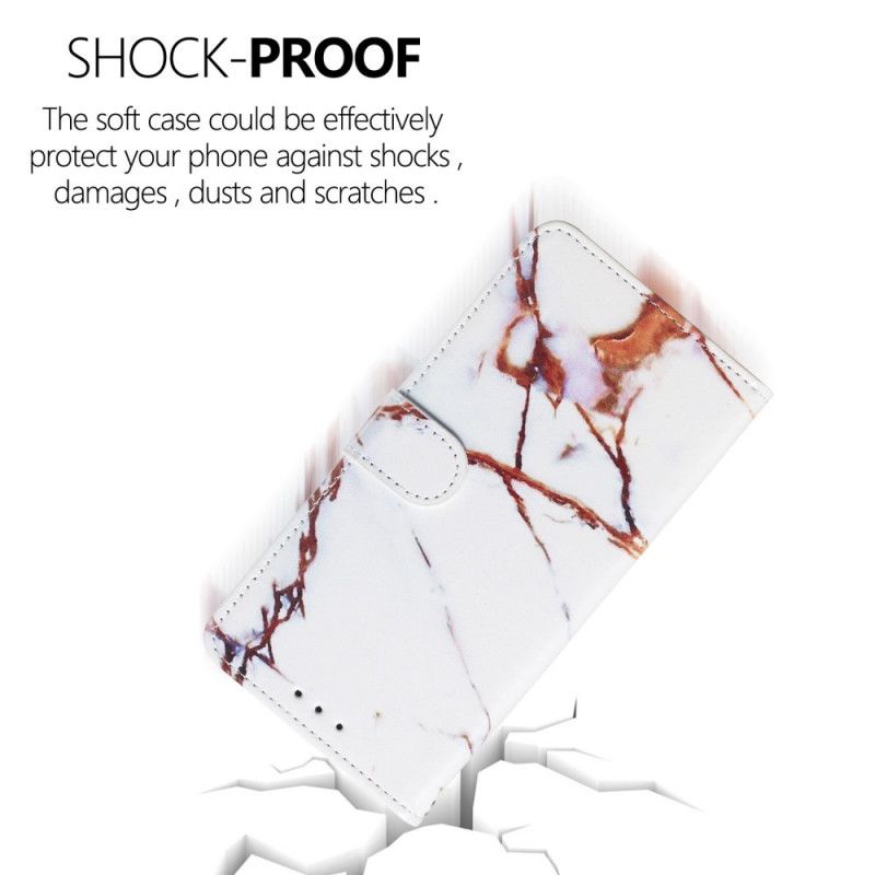 Cover Folio-hoesje Xiaomi Mi 9T / Mi 9T Pro Wit Telefoonhoesje Enkele Knikker