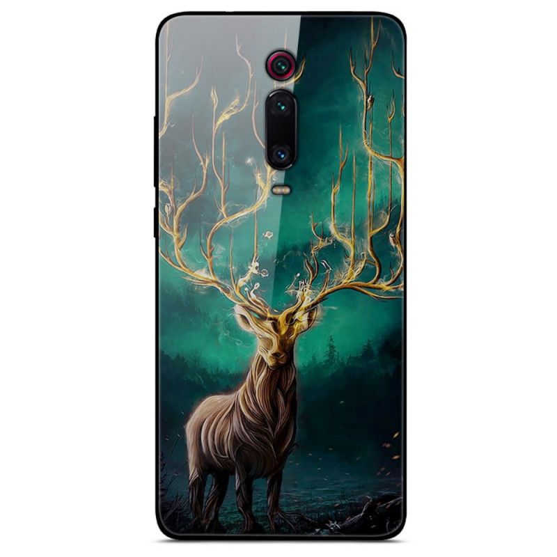 Hoesje voor Xiaomi Mi 9T / Mi 9T Pro Hertenkoning Gehard Glas