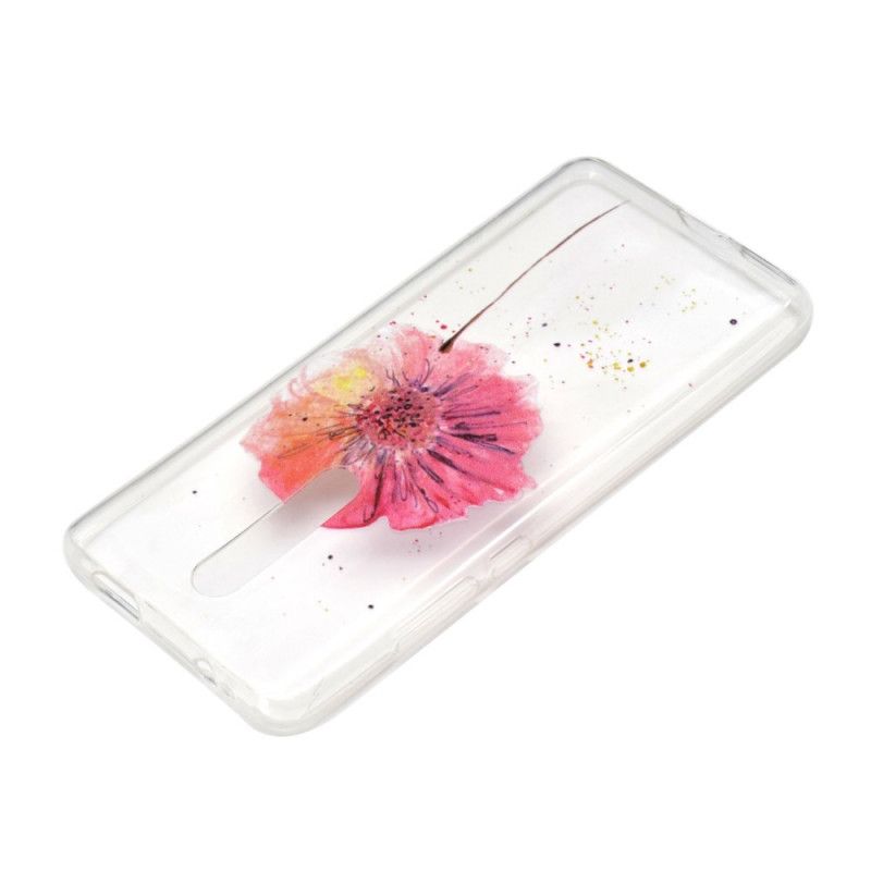 Hoesje voor Xiaomi Mi 9T / Mi 9T Pro Transparante Aquarel Klaproos