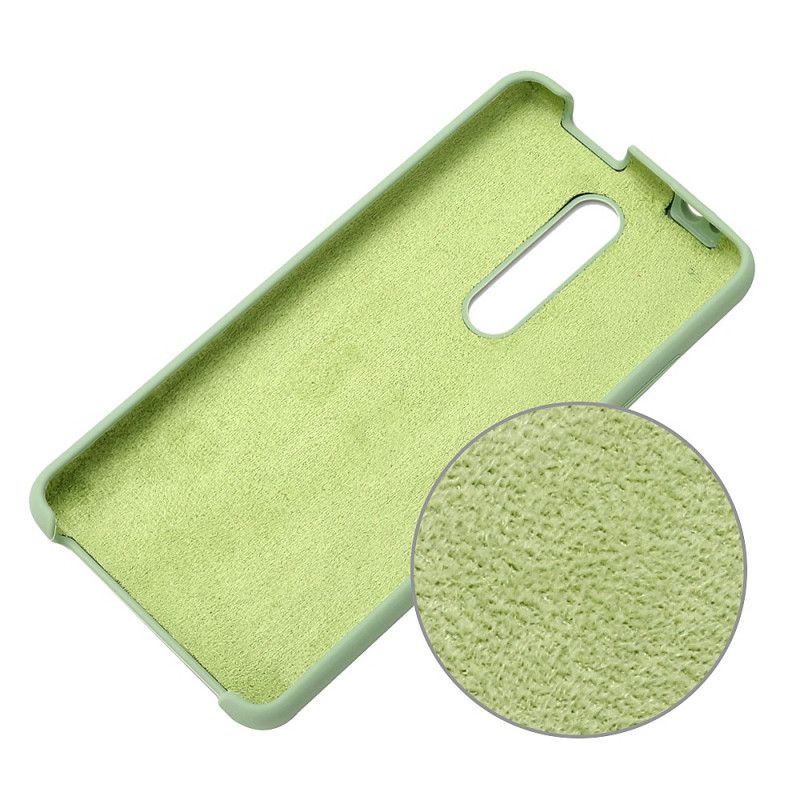 Hoesje voor Xiaomi Mi 9T / Mi 9T Pro Wit Zwart Siliconenvloeistof