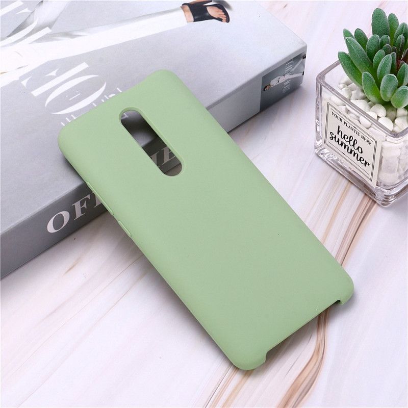 Hoesje voor Xiaomi Mi 9T / Mi 9T Pro Wit Zwart Siliconenvloeistof