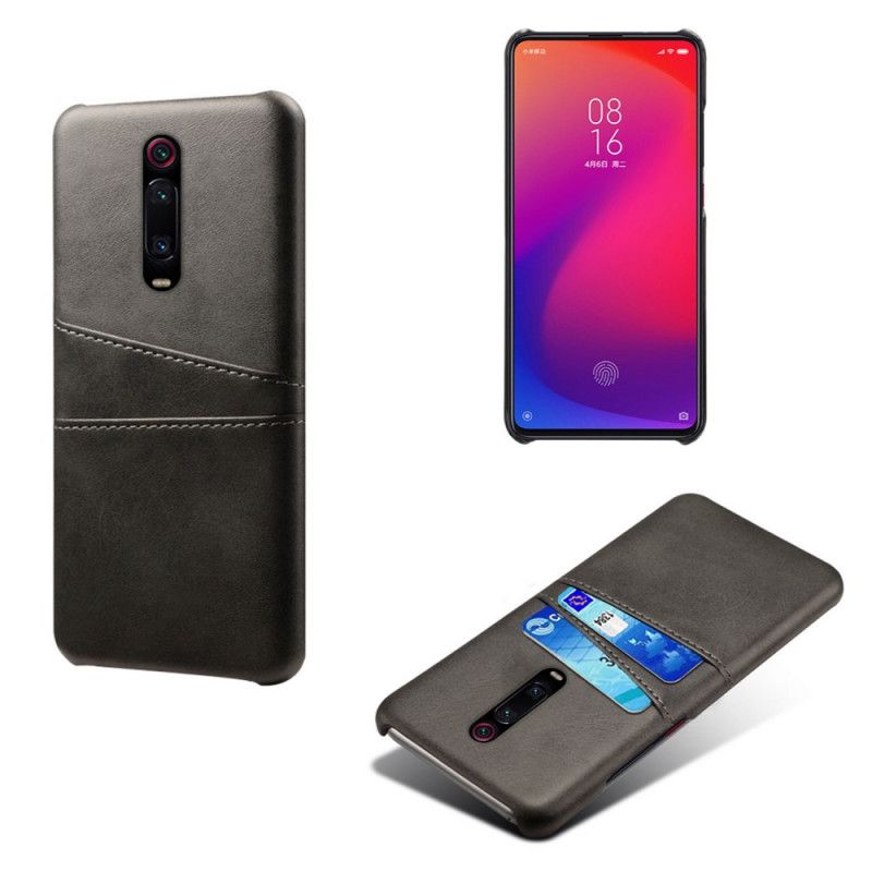 Hoesje voor Xiaomi Mi 9T / Mi 9T Pro Zwart Kaarthouder