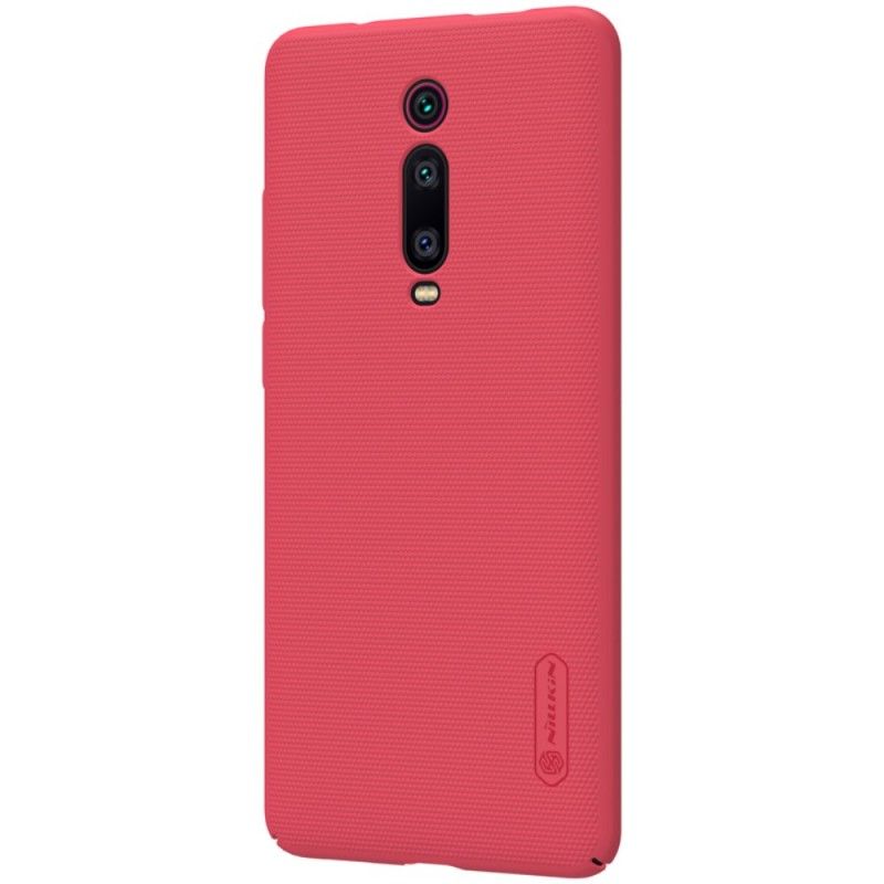 Hoesje Xiaomi Mi 9T / Mi 9T Pro Rood Zwart Stijve Frosted Nillkin