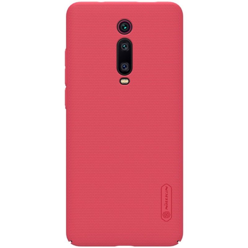 Hoesje Xiaomi Mi 9T / Mi 9T Pro Rood Zwart Stijve Frosted Nillkin