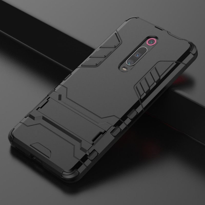 Hoesje Xiaomi Mi 9T / Mi 9T Pro Rood Zwart Ultrabestendige Tong