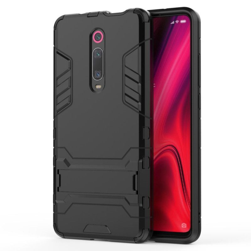 Hoesje Xiaomi Mi 9T / Mi 9T Pro Rood Zwart Ultrabestendige Tong