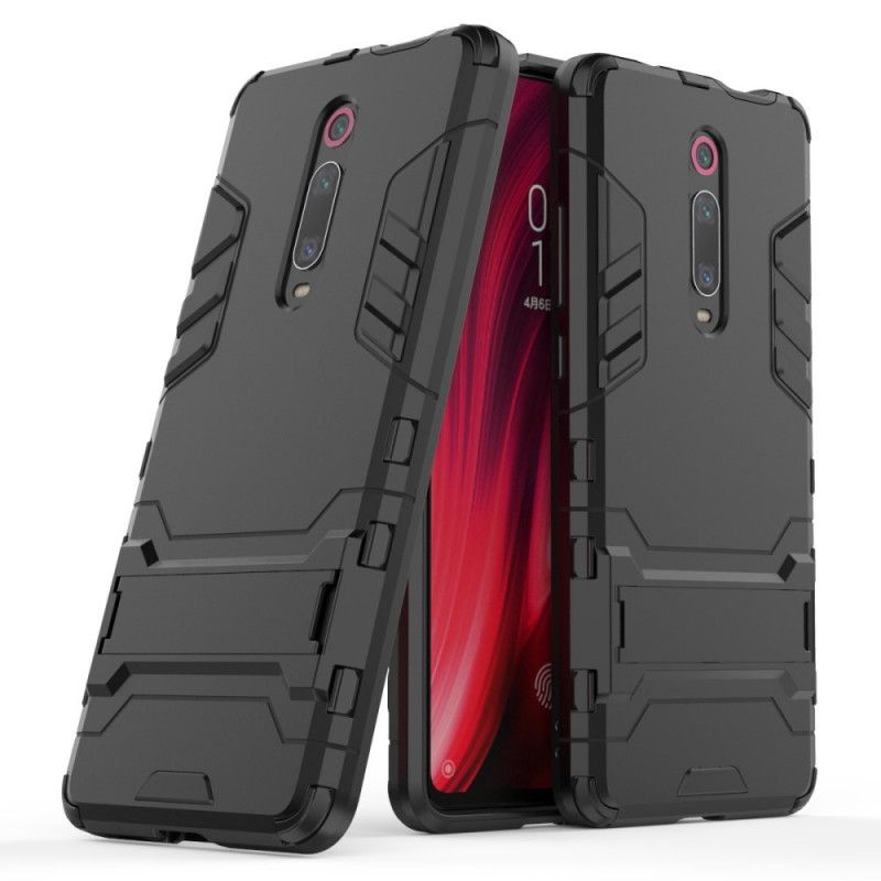 Hoesje Xiaomi Mi 9T / Mi 9T Pro Rood Zwart Ultrabestendige Tong