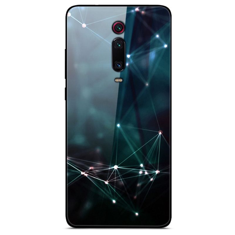 Hoesje Xiaomi Mi 9T / Mi 9T Pro Telefoonhoesje Abstracte Kleuren Van Gehard Glas