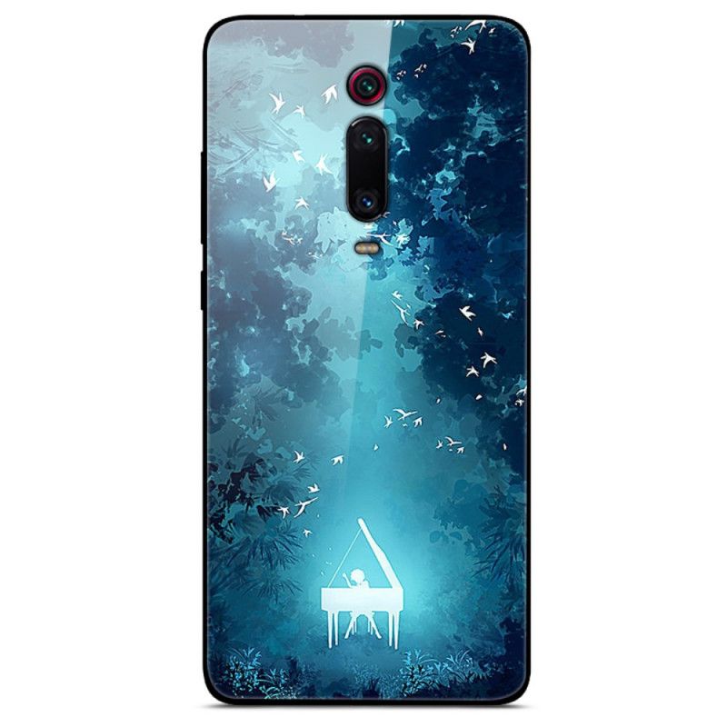 Hoesje Xiaomi Mi 9T / Mi 9T Pro Telefoonhoesje Piano Gehard Glas 'S Nachts