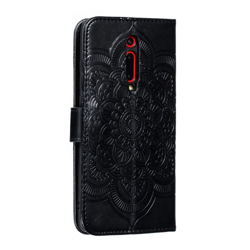 Leren Hoesje voor Xiaomi Mi 9T / Mi 9T Pro Grijs Zwart Hele Mandala
