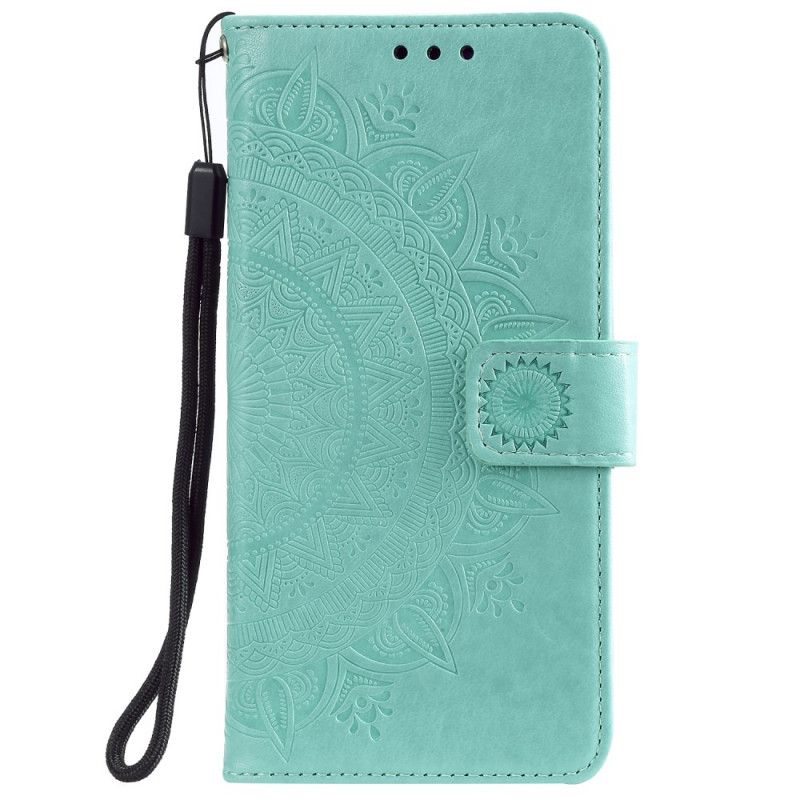 Leren Hoesje voor Xiaomi Mi 9T / Mi 9T Pro Magenta Grijs Zon Mandala