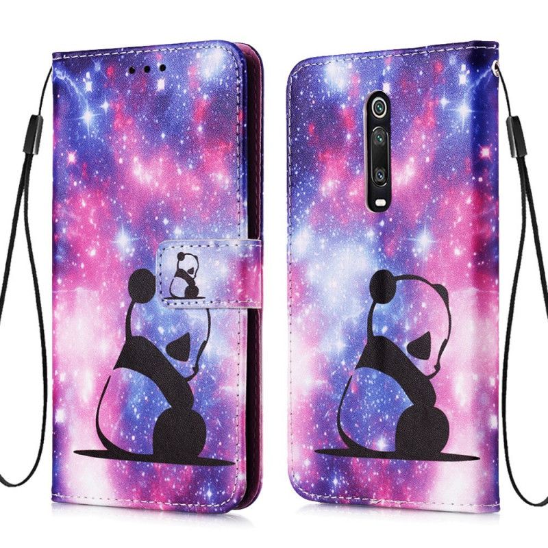 Leren Hoesje voor Xiaomi Mi 9T / Mi 9T Pro Melkwegpanda