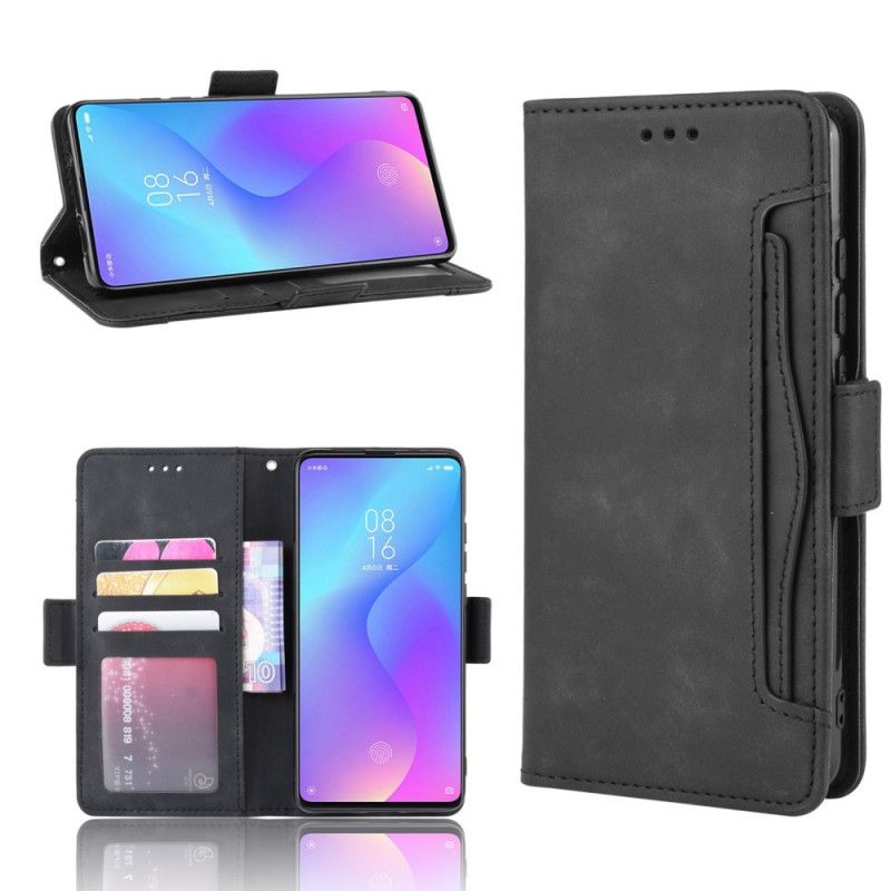Leren Hoesje voor Xiaomi Mi 9T / Mi 9T Pro Rood Zwart Eersteklas Multikaart