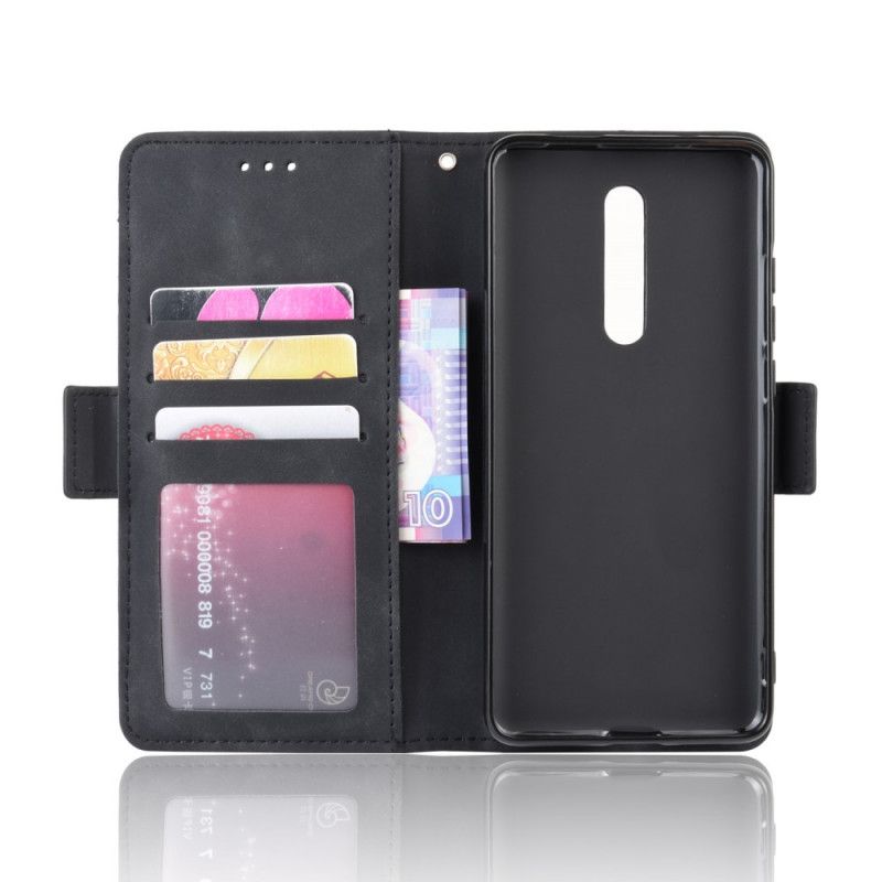 Leren Hoesje voor Xiaomi Mi 9T / Mi 9T Pro Rood Zwart Eersteklas Multikaart