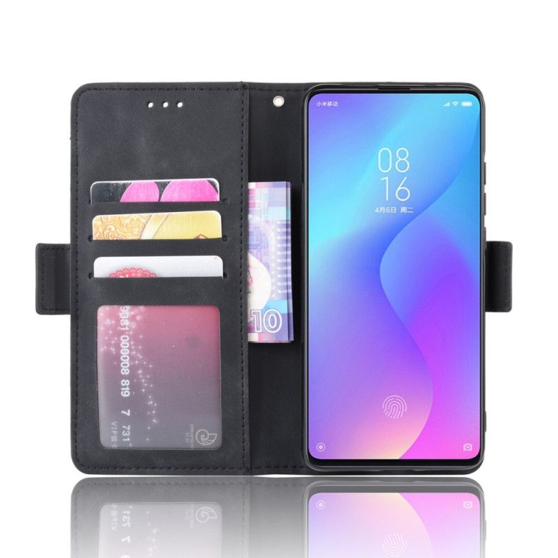 Leren Hoesje voor Xiaomi Mi 9T / Mi 9T Pro Rood Zwart Eersteklas Multikaart