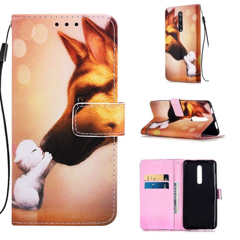 Leren Hoesje voor Xiaomi Mi 9T / Mi 9T Pro Vriend Van Ernest De Stringkat