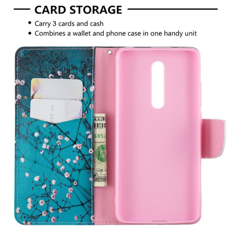 Leren Hoesje Xiaomi Mi 9T / Mi 9T Pro Bloeiende Boom