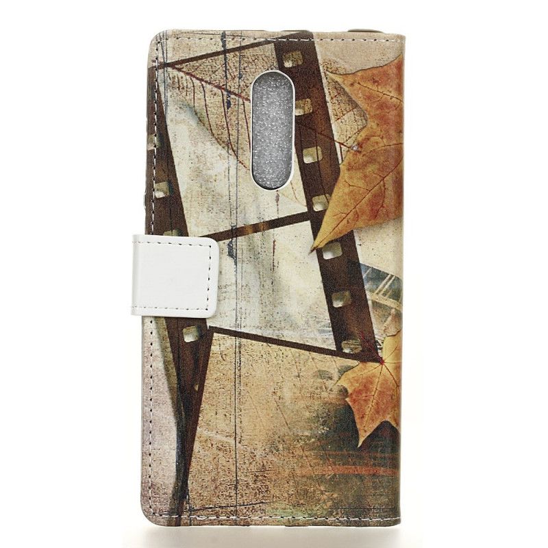 Leren Hoesje Xiaomi Mi 9T / Mi 9T Pro Eiffeltoren In De Herfst