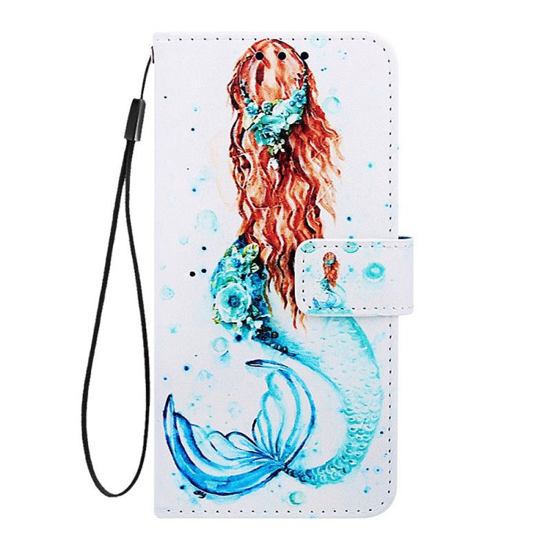 Leren Hoesje Xiaomi Mi 9T / Mi 9T Pro String Zeemeermin Mijmeringen