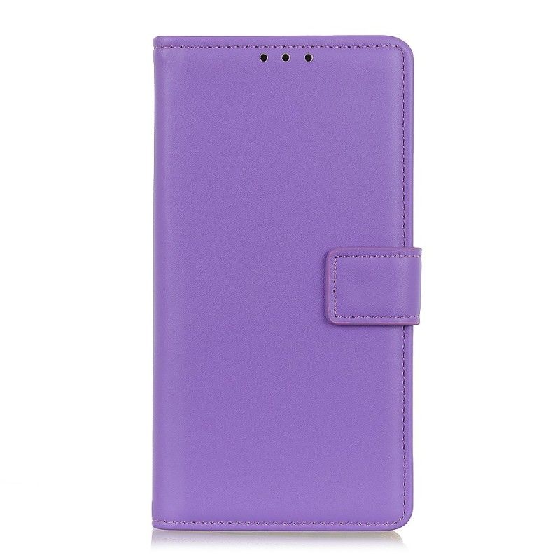 Leren Hoesje Xiaomi Mi 9T / Mi 9T Pro Zilver Zwart Telefoonhoesje Eenvoudig Kunstleer