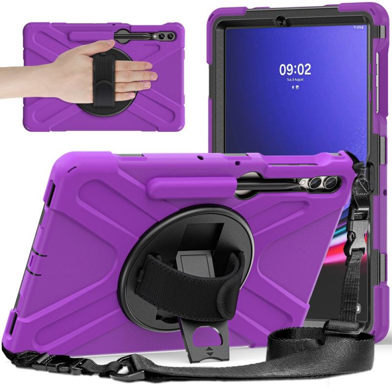 Case Hoesje Samsung Galaxy Tab S10 Plus Telefoonhoesje Duurzame Standaard En Schouderriem