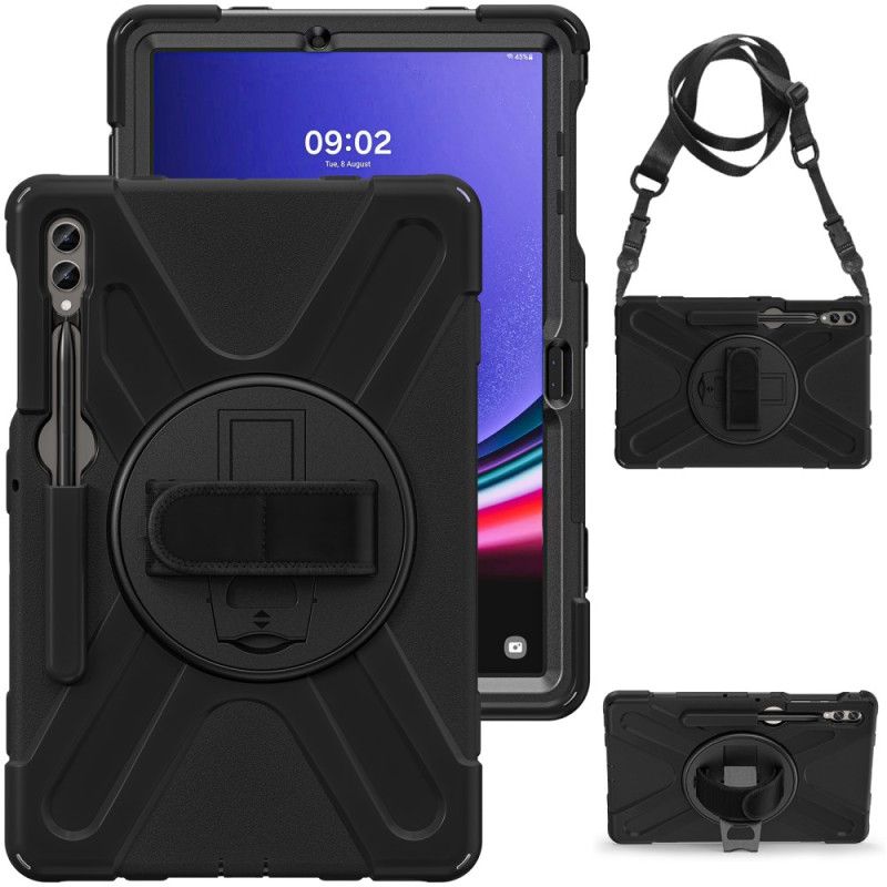 Case Hoesje Samsung Galaxy Tab S10 Plus Telefoonhoesje Duurzame Standaard En Schouderriem
