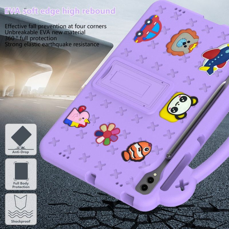 Cover Hoesje Samsung Galaxy Tab S10 Plus Telefoonhoesje Eva Met Cartoondieren