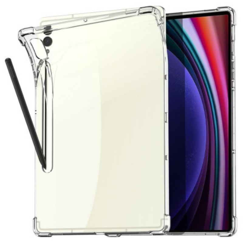 Cover Hoesje Samsung Galaxy Tab S10 Plus Telefoonhoesje Transparant Met Stylushouder