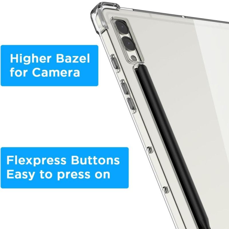 Cover Hoesje Samsung Galaxy Tab S10 Plus Telefoonhoesje Transparant Met Stylushouder