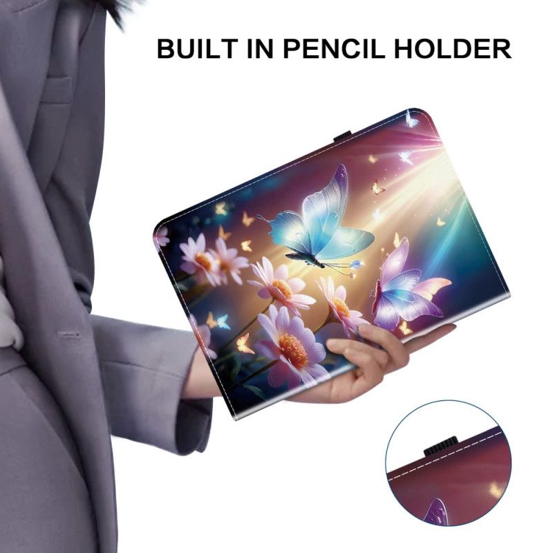 Cover Samsung Galaxy Tab S10 Plus Vlinders Bescherming Hoesje