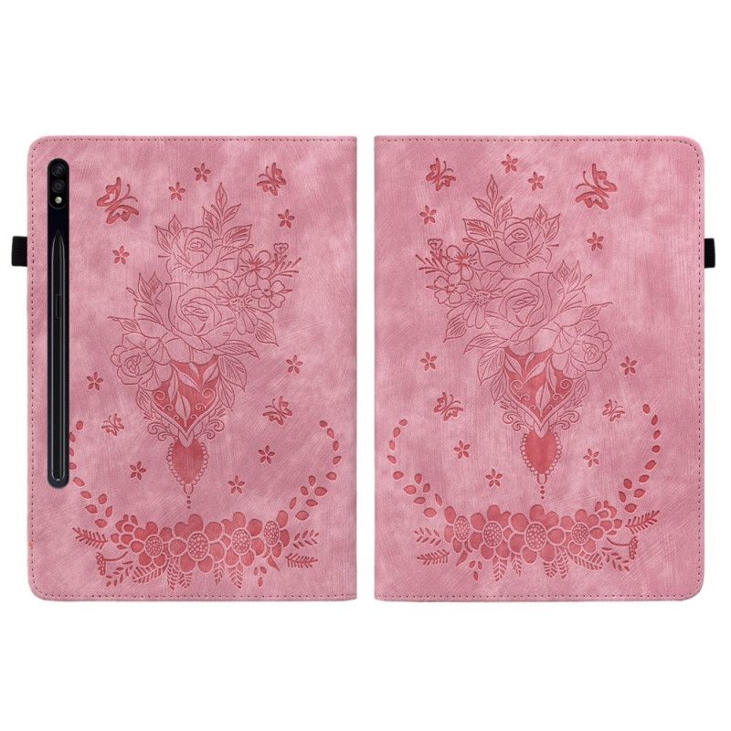 Cover Samsung Galaxy Tab S10 Plus Vlinders En Rozen