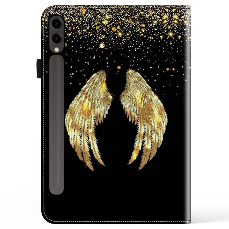 Cover Voor Samsung Galaxy Tab S10 Plus Gouden Vleugels