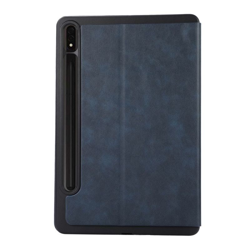 Cover Voor Samsung Galaxy Tab S10 Plus Stylushouder Met Suède-effect