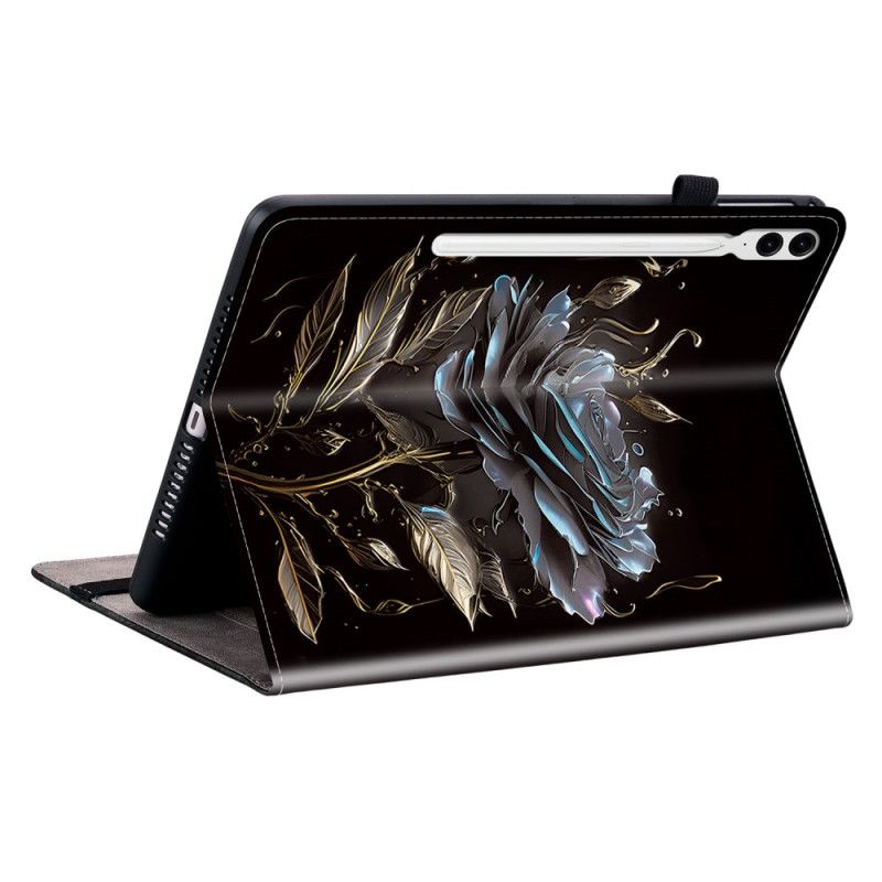 Cover Voor Samsung Galaxy Tab S10 Plus Zwarte Roos
