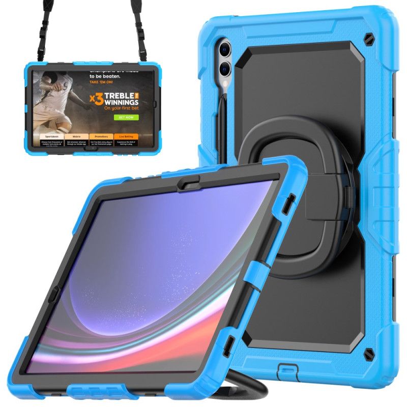 Hoesje Voor Samsung Galaxy Tab S10 Plus Ultra-bestendige Bescherming Met Stylushouder En Schouderriem