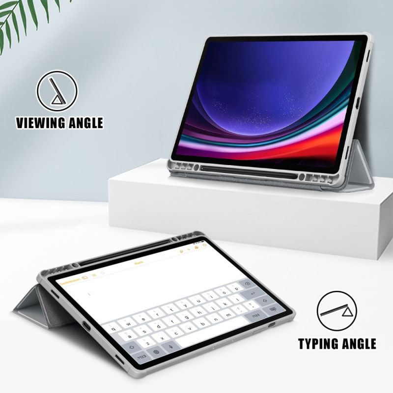 Samsung Galaxy Tab S10 Plus Drievoudig Opvouwbare Stylushouder