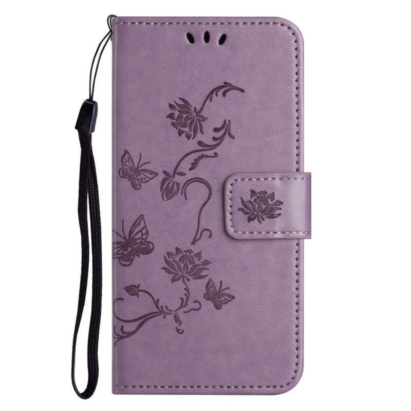 Folio-hoesje voor OnePlus 10T 5G Bloemen