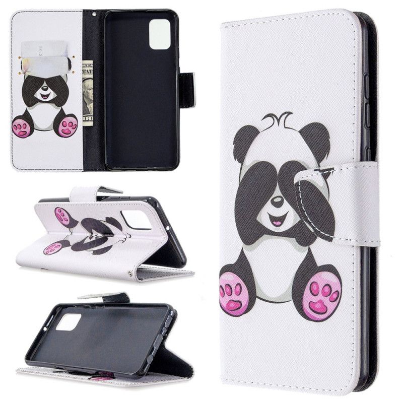 Bescherming Hoesje Samsung Galaxy A31 Telefoonhoesje Leuke Panda