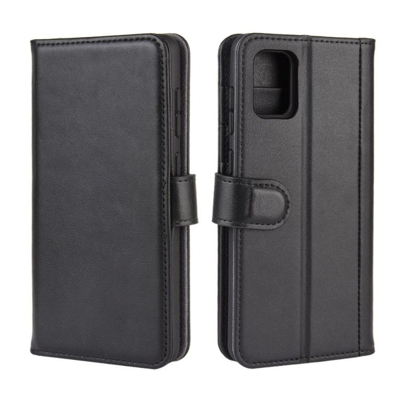 Bescherming Hoesje Samsung Galaxy A31 Zwart Splitleer