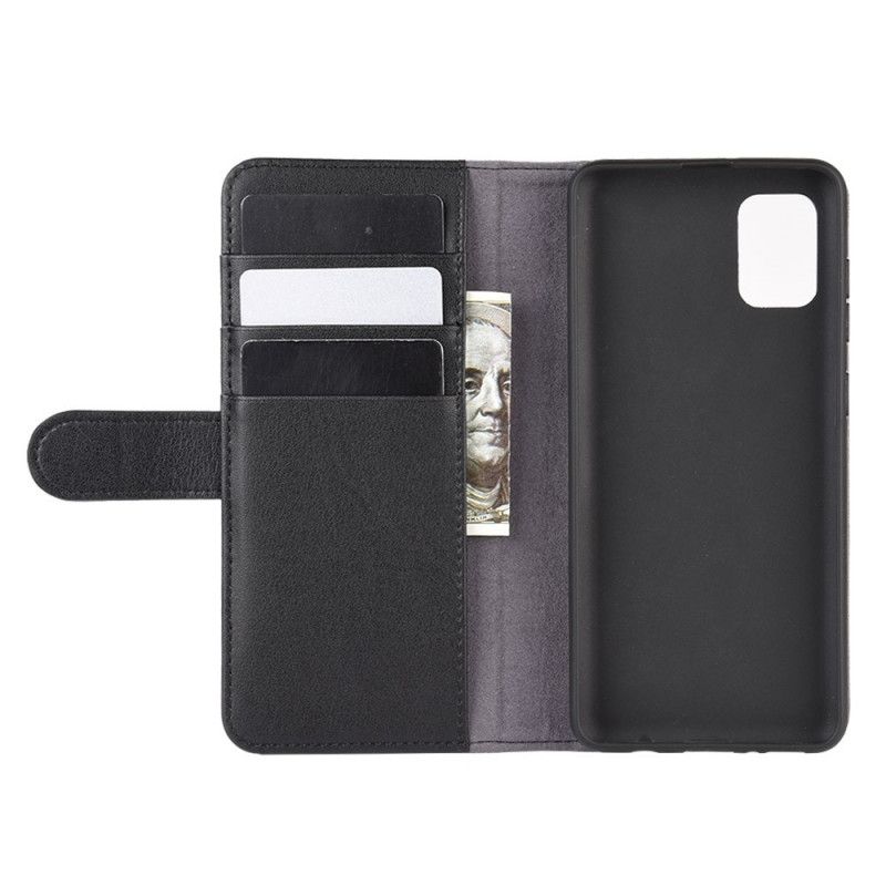 Bescherming Hoesje Samsung Galaxy A31 Zwart Splitleer