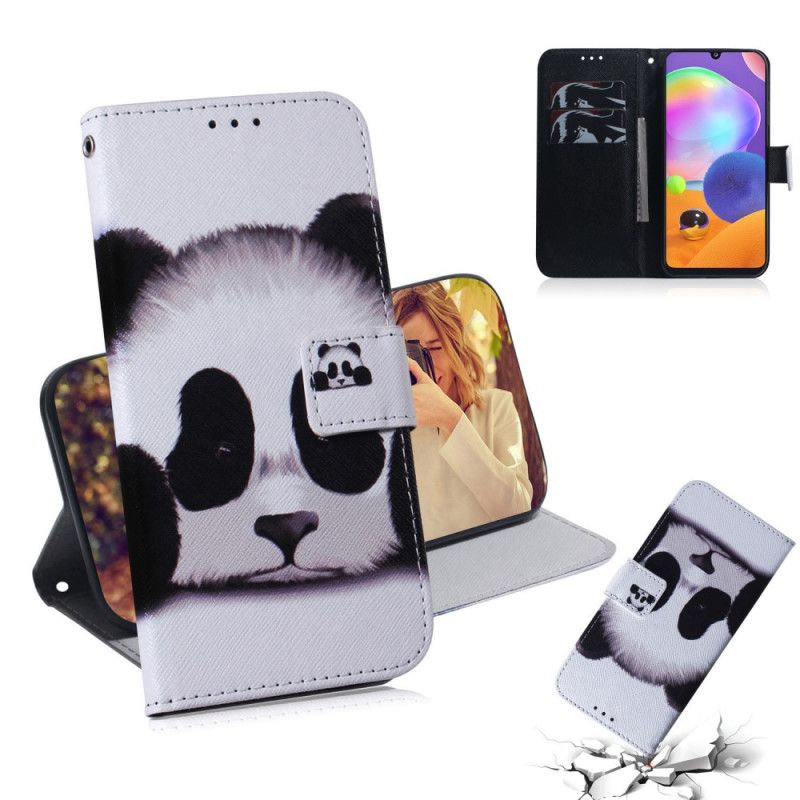 Cover Folio-hoesje Samsung Galaxy A31 Telefoonhoesje Pandagezicht