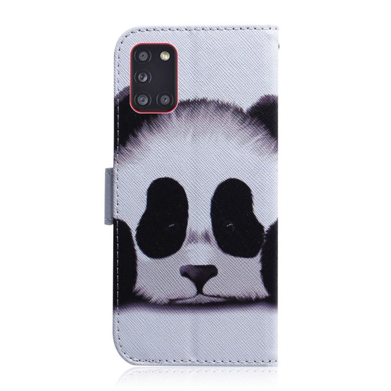 Cover Folio-hoesje Samsung Galaxy A31 Telefoonhoesje Pandagezicht