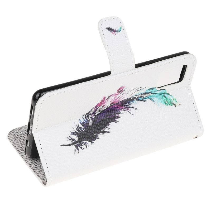 Cover Folio-hoesje Samsung Galaxy A31 Telefoonhoesje Veer Met String