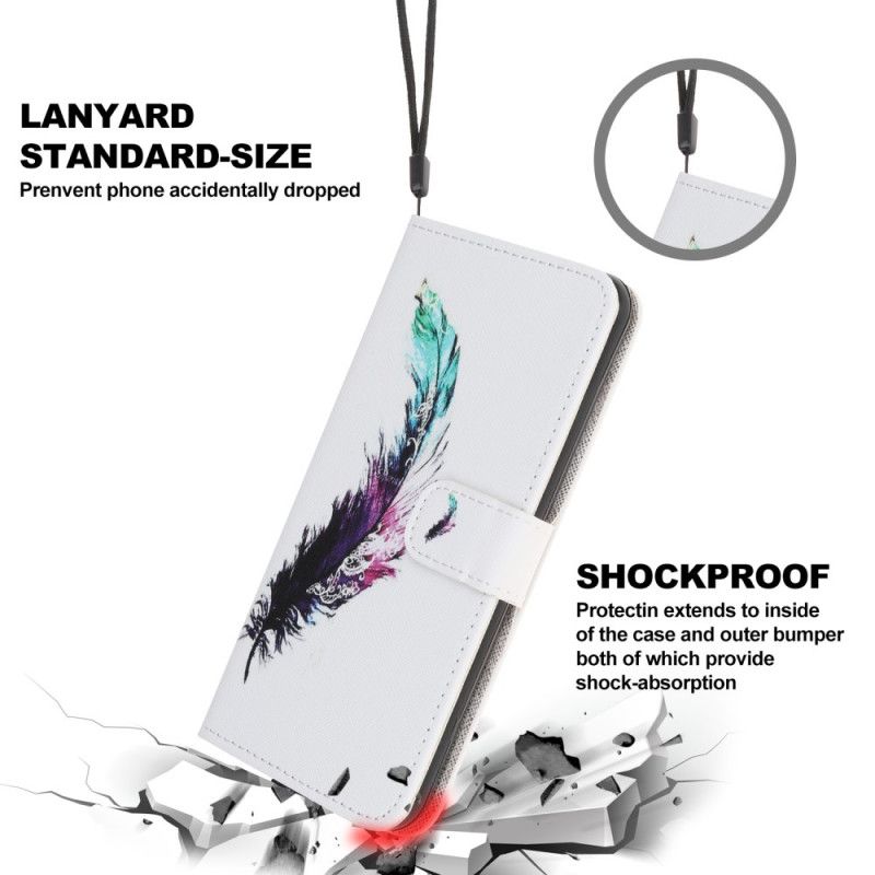 Cover Folio-hoesje Samsung Galaxy A31 Telefoonhoesje Veer Met String