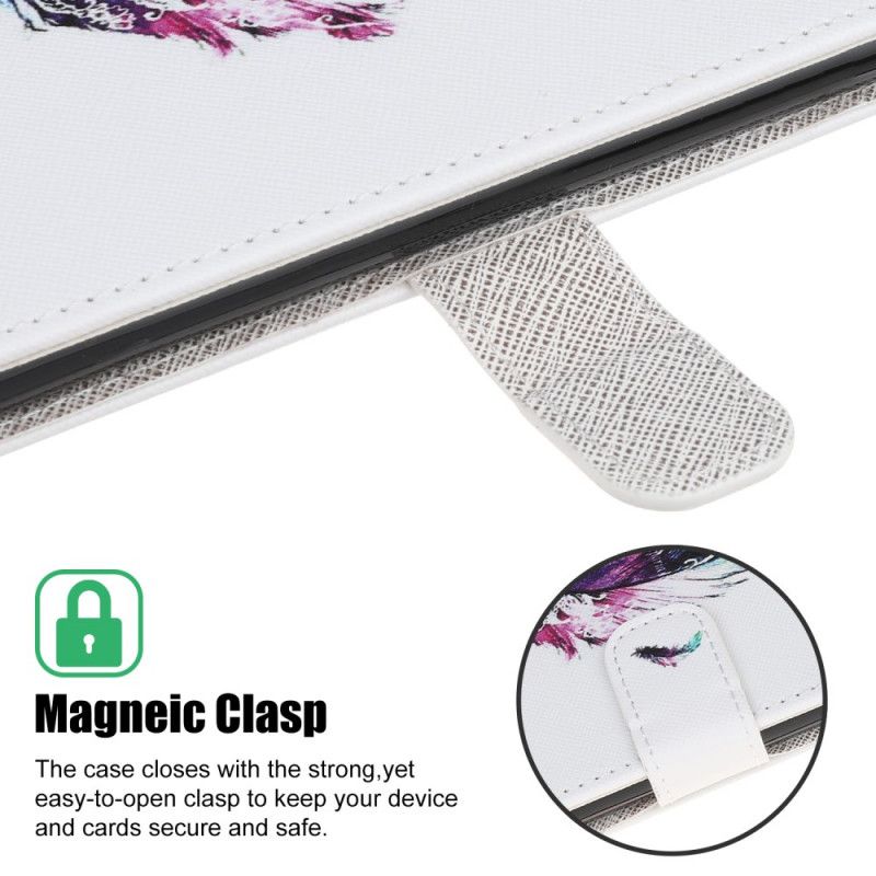 Cover Folio-hoesje Samsung Galaxy A31 Telefoonhoesje Veer Met String