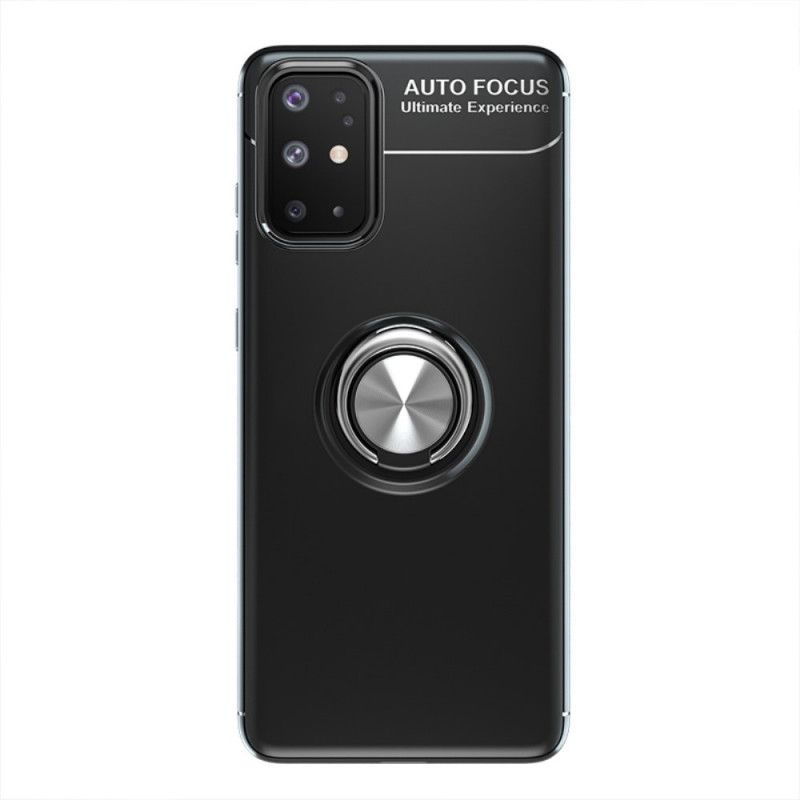 Cover Hoesje Samsung Galaxy A31 Rood Zwart Telefoonhoesje Roterende Ring