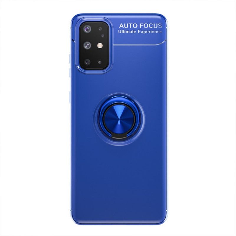 Cover Hoesje Samsung Galaxy A31 Rood Zwart Telefoonhoesje Roterende Ring