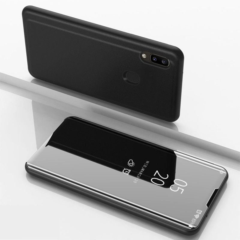 Folio-hoesje voor Samsung Galaxy A31 Donkerblauw Zwart Spiegel