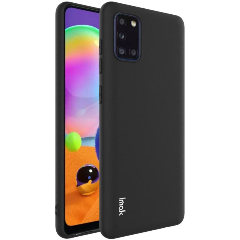 Hoesje Samsung Galaxy A31 Donkerblauw Zwart Uc-1 Serie Siliconen Mat Imak